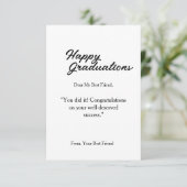 卒業式のグリーティングカード サンキューカード (スタンド正面)