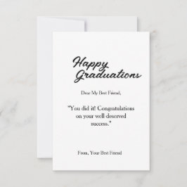 卒業式のグリーティングカード サンキューカード