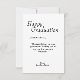 卒業式のグリーティングカード サンキューカード