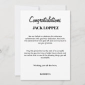 卒業式のグリーティングカード サンキューカード (正面)