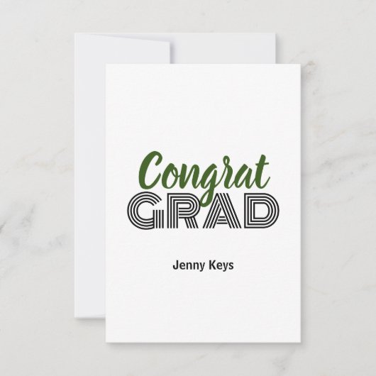 卒業式のグリーティングカード サンキューカード (正面)