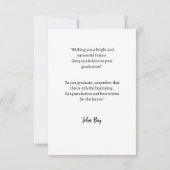 卒業式のグリーティングカード サンキューカード (裏面)