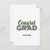 卒業式のグリーティングカード サンキューカード (正面/裏面)