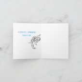 卒業式のグリーティングカード：象の幸運 カード (内部)