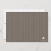 卒業式のストライプ招待状 招待状 (裏面)