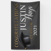 卒業式のバナー、卒業式のパーティー、卒業式のパーティー 横断幕 (縦)