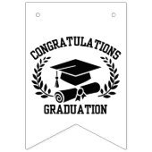 卒業式のバンティング・バナーおめでとう バンティングフラッグ (第2の旗)