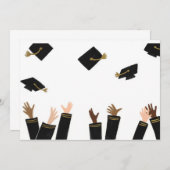 卒業式のパーティー 招待状 (正面/裏面)