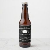 卒業式のビールボトルラブル ビールラベル (正面)