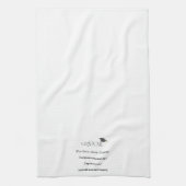 卒業式の上限おもしろい事実 キッチンタオル (縦)