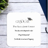 卒業式の上限おもしろい事実 スクエアペーパーコースター