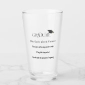 卒業式の上限おもしろい事実 タンブラーグラス (正面)