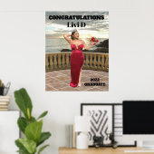 卒業式の個人化ポスター ポスター (ホームオフィス)