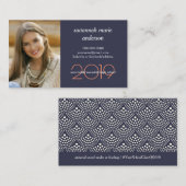 卒業式の写真生連絡名刺 コーリングカード (正面/裏面)