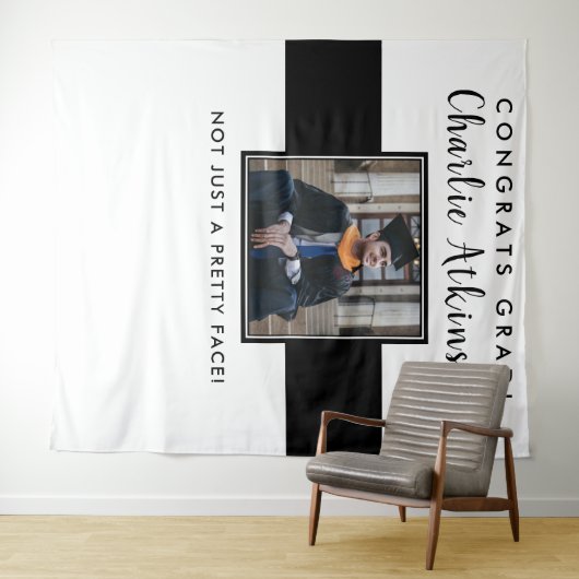 卒業式の写真用背景バナータペストリー タペストリー (インサイチュ(横))