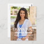 卒業式の写真 ポストカード (正面/裏面)