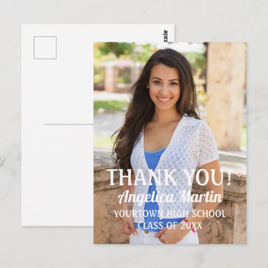 卒業式の写真 ポストカード (正面/裏面)