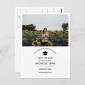 卒業式の卒業写真を保存 ポストカード (正面/裏面)