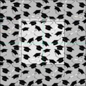 卒業式の卒業式キャップ ファブリック (タイル)