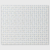 卒業式の卒業式（青） ラッピングペーパー (フラット)