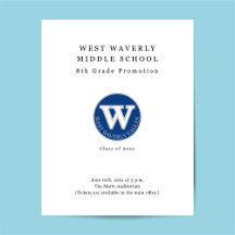 卒業式の宣伝チラシ