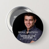 卒業式の家族とゲストの写真 缶バッジ (正面&裏面)