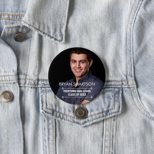 卒業式の家族とゲストの写真 缶バッジ (インサイチュ)