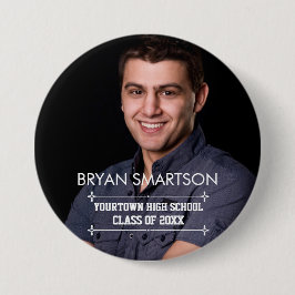 卒業式の家族とゲストの写真 缶バッジ