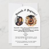 卒業式の寄付と学位 招待状 (正面)