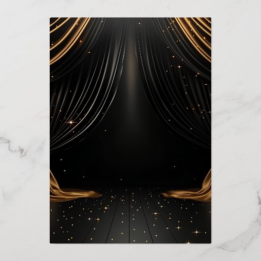 卒業式の寄付と学位 箔招待状 (裏面)