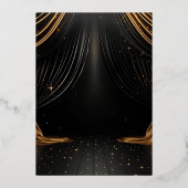 卒業式の寄付と学位 箔招待状 (裏面)