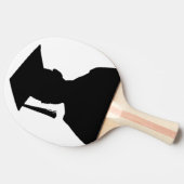 卒業式の少年 卓球ラケット (横)