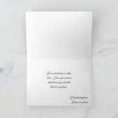 卒業式の帽子とガ感謝していウンの挨拶状 サンキューカード (内部)