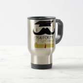 卒業式の帽子をかぶって卒業証書を書くように言っておこう トラベルマグ (正面右)