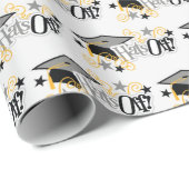 卒業式の帽子を脱ぐ ラッピングペーパー (ロールコーナー)