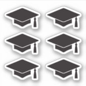 卒業式の帽子/キャップシール シール (正面)