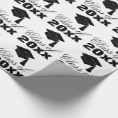 卒業式の年次ギフト ラッピングペーパー (角)