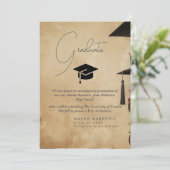 卒業式の息子Iキャップ発表 案内状 (スタンド正面)