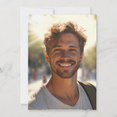 卒業式の息子Iキャップ発表 案内状 (裏面)