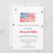 卒業式の招待状または警察の退職 招待状 (正面)