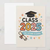 卒業式の招待状 招待状 (正面/裏面)