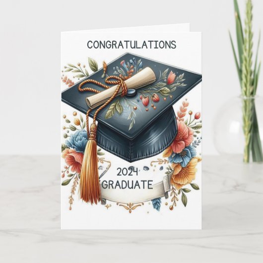 卒業式の招待状 案内状 (正面)