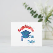 卒業式の挨拶 ポストカード (スタンド正面)