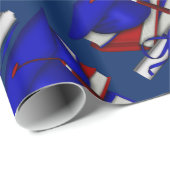 卒業式の日の帽子の本及び免状の包装紙 ラッピングペーパー (ロールコーナー)