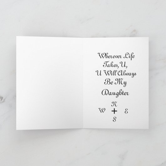 卒業式の日 カード (内部)