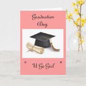 卒業式の日 カード (黄色い花)