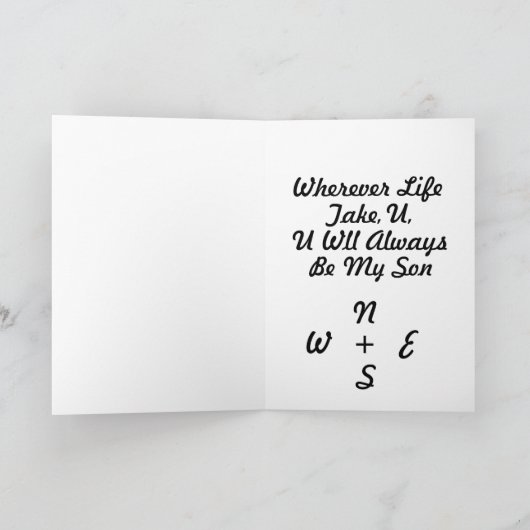 卒業式の日 カード (内部)