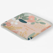 卒業式の日、フラワーフローラブーケ ペーパープレート (傾斜あり)