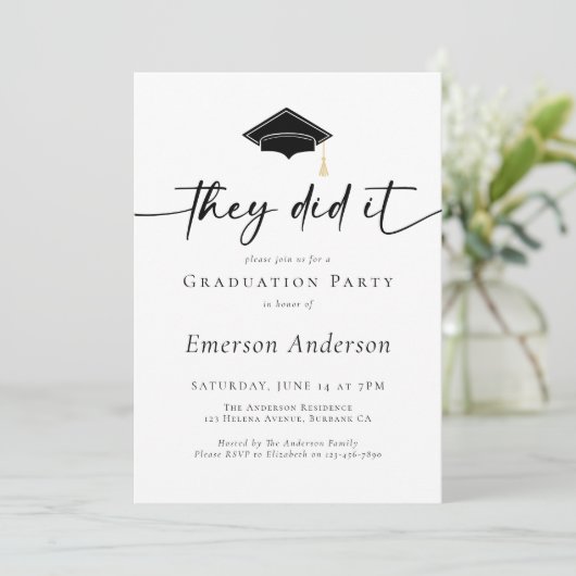 卒業式の様子 招待状 (スタンド正面)