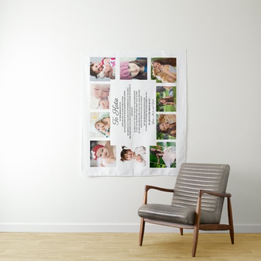 卒業式の特別な贈り物10枚の写真を添えた娘への感動のメッセージ タペストリー (インサイチュ)